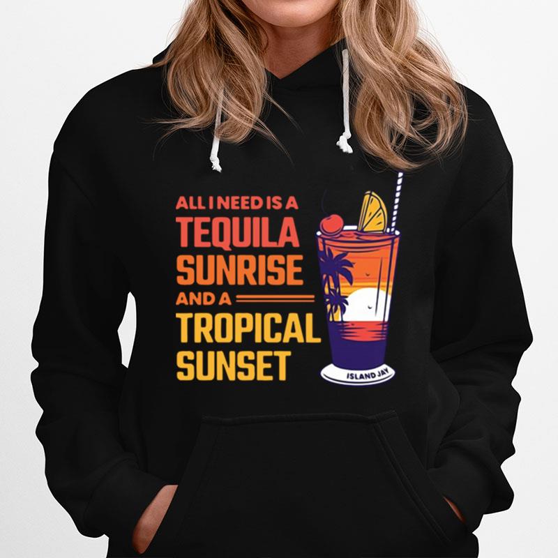 Beach Allineed Is A Tequila Sunrise And A Tropical Sunset T-Shirt