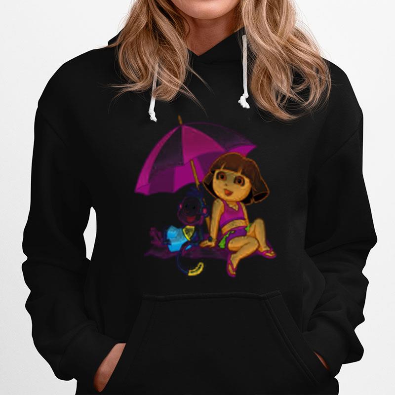 Beach Time Dora The Explorer Hoodie