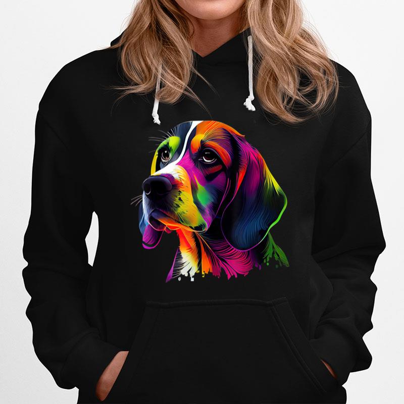 Beagle Lovers Pop Art Beagle Design Funny Beagle Hoodie