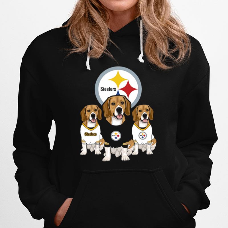 Beagle Pittsburgh Steelers Logo Hoodie
