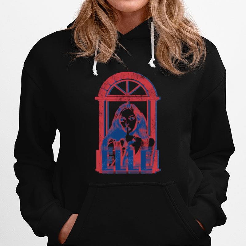 Beautiful Girl Elle Fanning Pink Art Hoodie