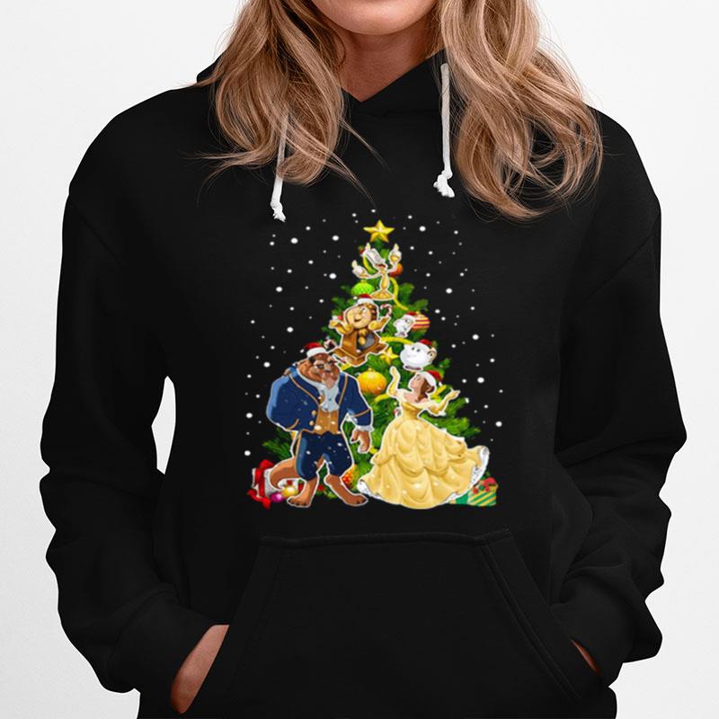 Beauty And The Beast Christmas Tree Hoodie