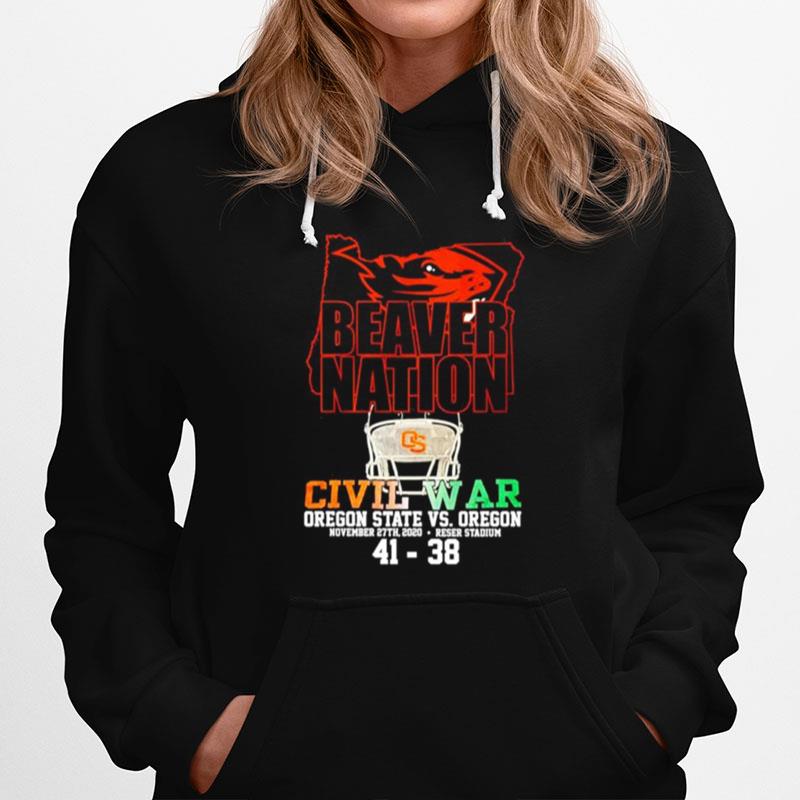 Beaver Nation Civil War Oregon State Vs Oregon Hoodie