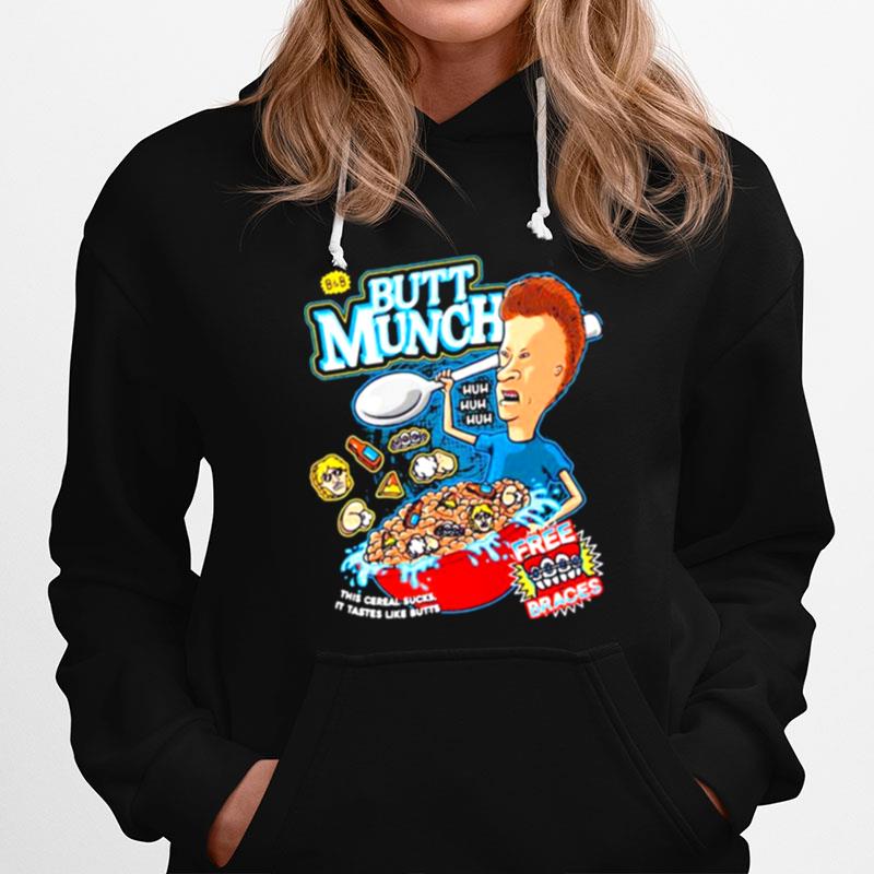 Beavis And Butthead Butt Munch Cereal Cornhole Wrap Hoodie