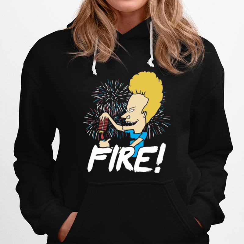 Beavis Fire Firework 4Th Of July Hoodie