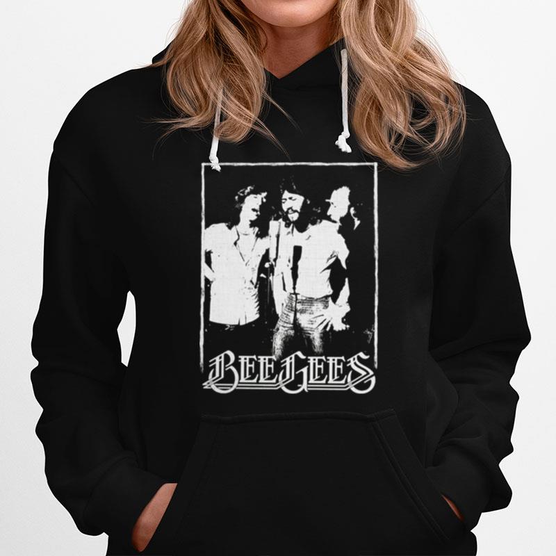 Bee Gees Band Live Distressed Artistic Retro T-Shirt