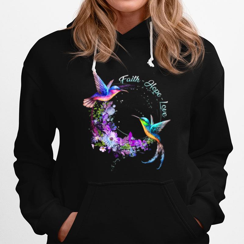 Bee Hummingbird Faith Hope Love Hoodie