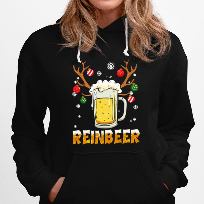 Beer Design Reindeer Christmas Design Xmas Hoodie