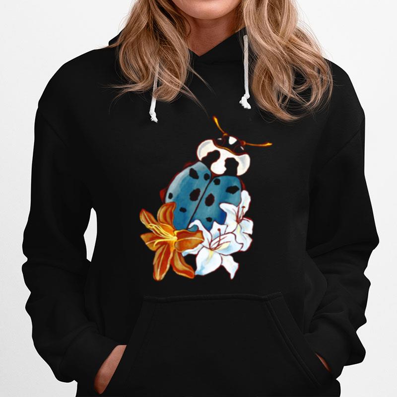 Beetle With Several Lilies Hoodie