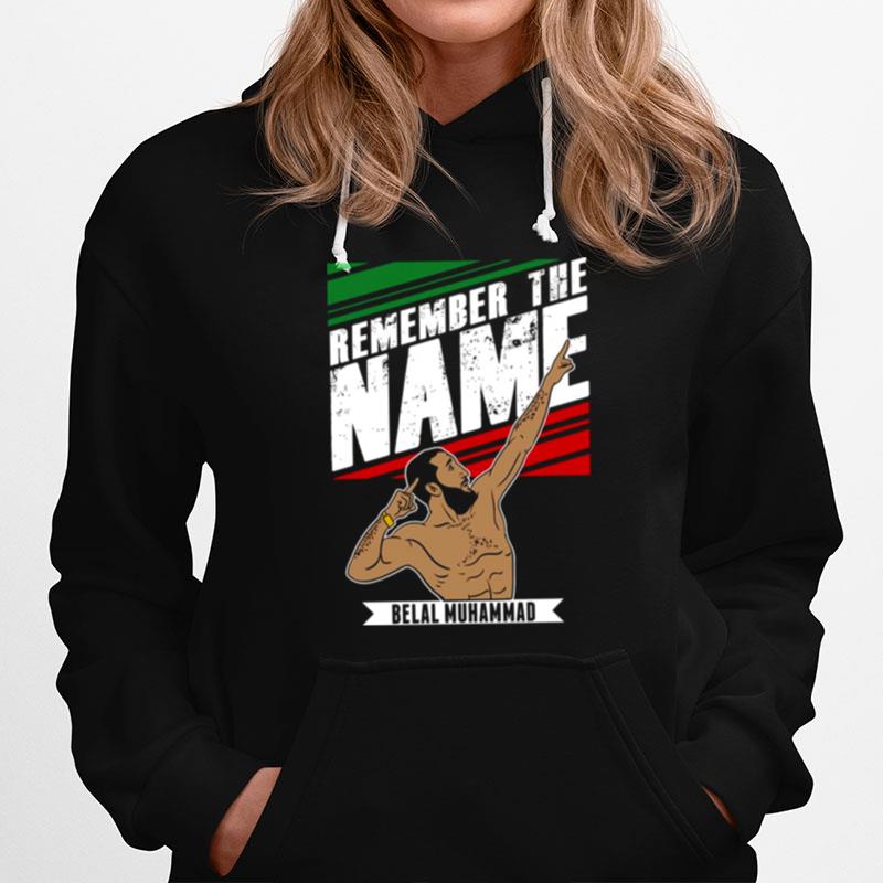 Belal Remember The Name Muhammad Mma Flag Hoodie