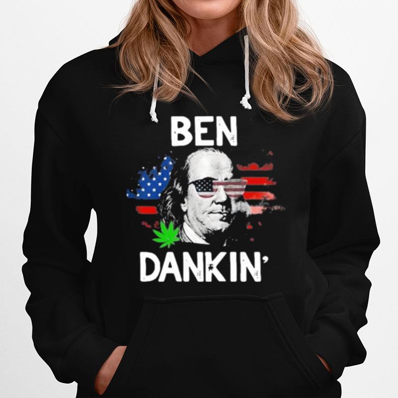 Ben Drankin Weed American Flag Hoodie