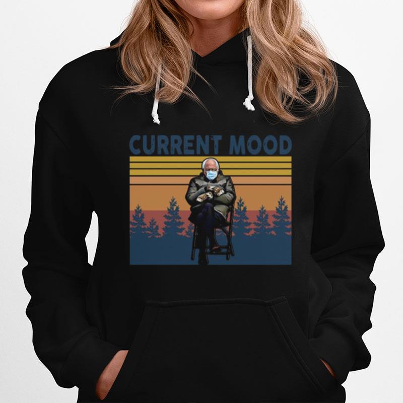 Bernie Sanders Current Mood Vintage Hoodie