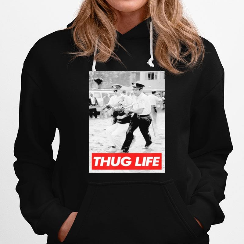 Bernie Sanders Protest Arrest Thug Life Hoodie