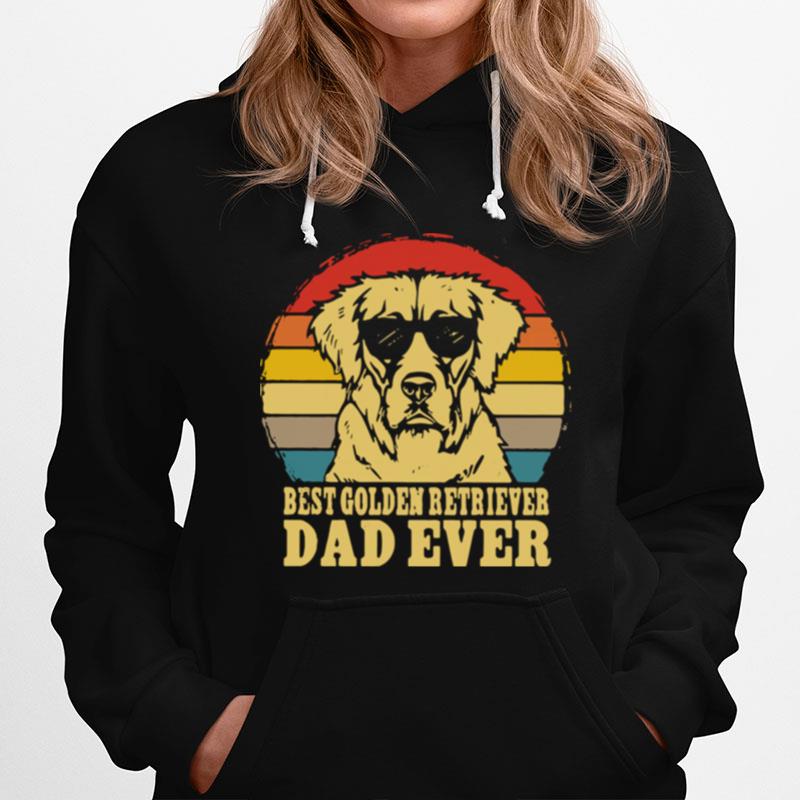 Best Golden Retriever Dad Ever Vintage Hoodie