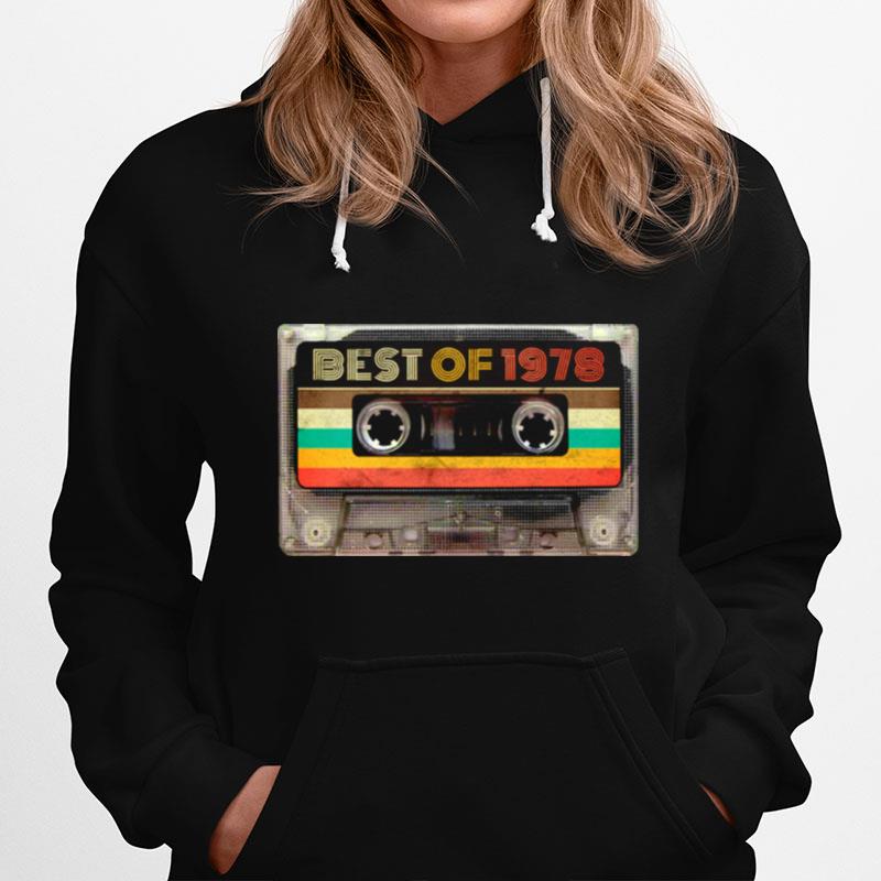 Best Of 1978 43Rd Birthday Vintage Cassette Tape Retro Hoodie