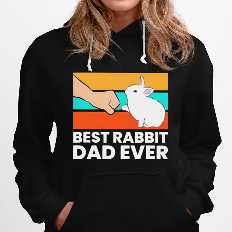 Best Rabbit Dad Ever Vintage Hoodie