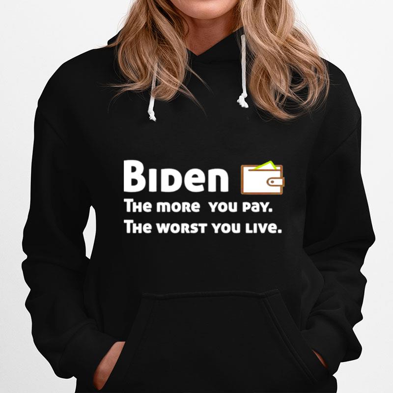 Biden The More You Pay The Worst You Live Hoodie
