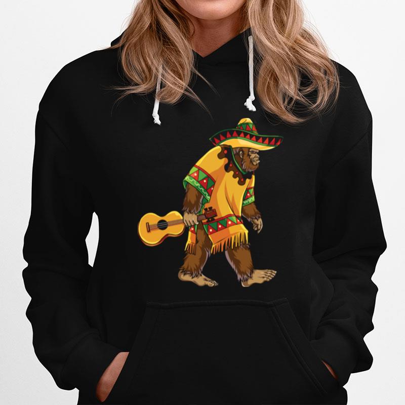 Bigfoot El Squatcho Cinco De Mayo Mexican Mariachi Sasquatch Hoodie