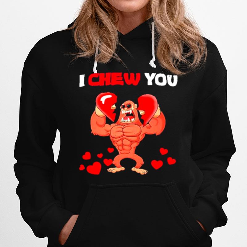 Bigfoot I Chew Your Heart Hoodie