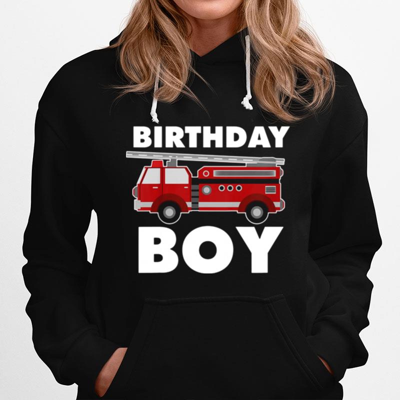 Birthday Boy Fire Truck Hoodie