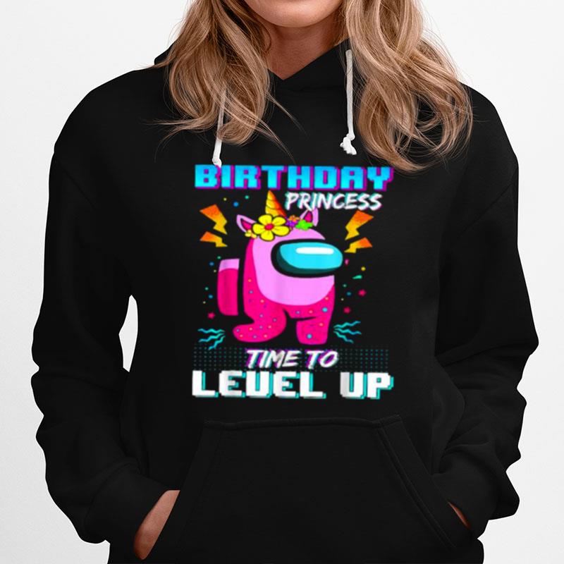Birthday Princess Among With Us Time To Level Up Flower T-Shirt
