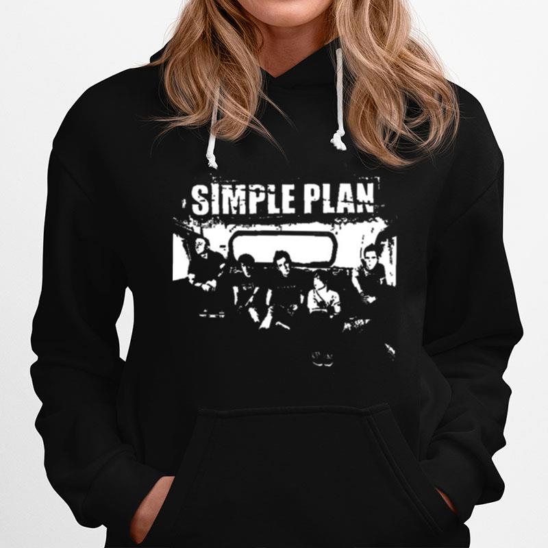 Black And White Design Simple Plan Hoodie