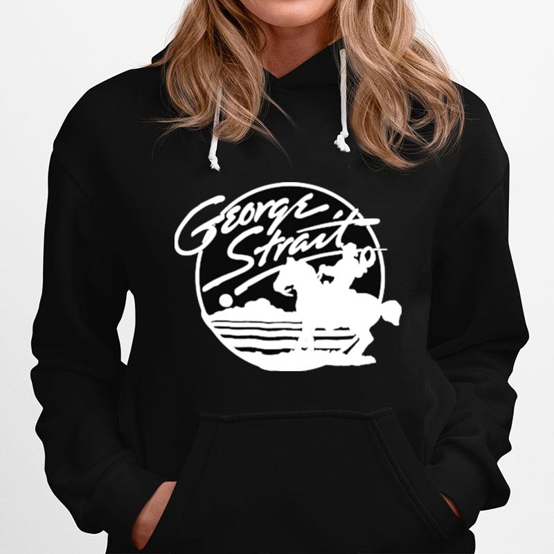 Black And White George Strait Music Outlaw Hoodie