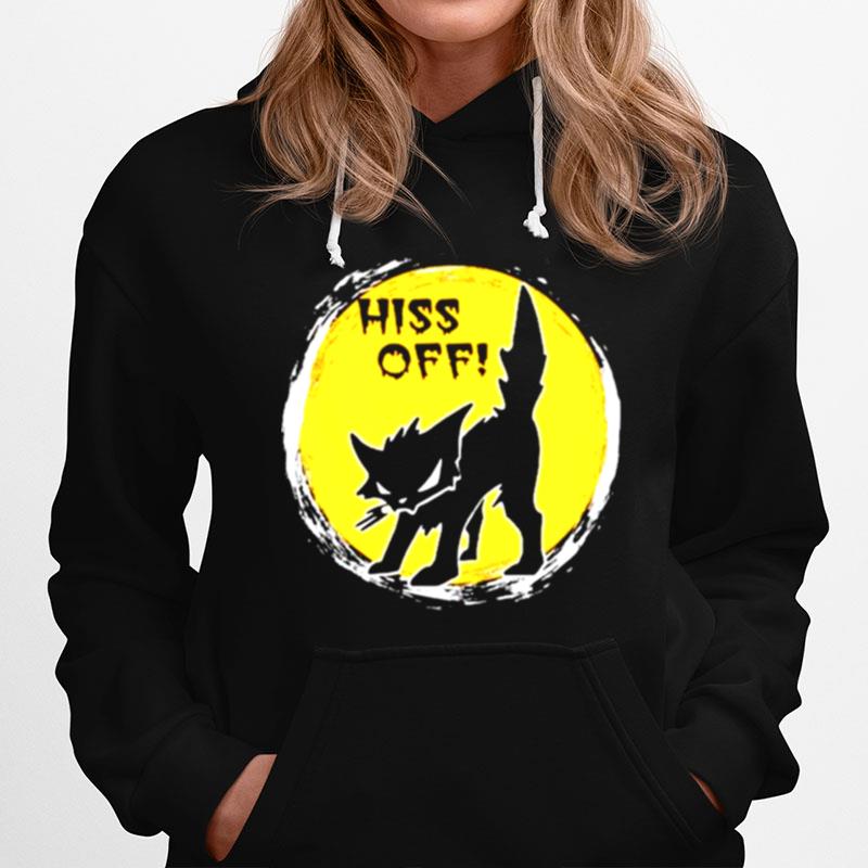 Black Cat Metal Hiss Off Hoodie