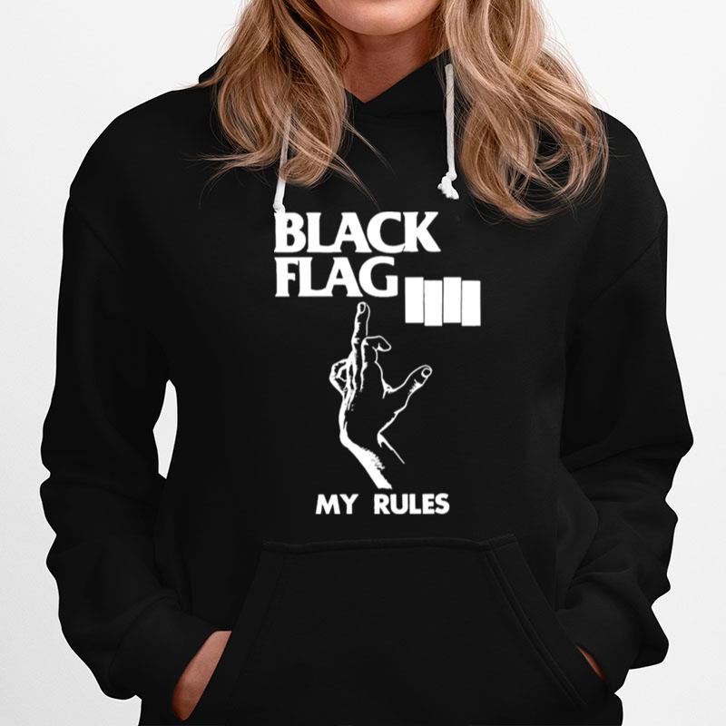 Black Flag My Rules Hoodie