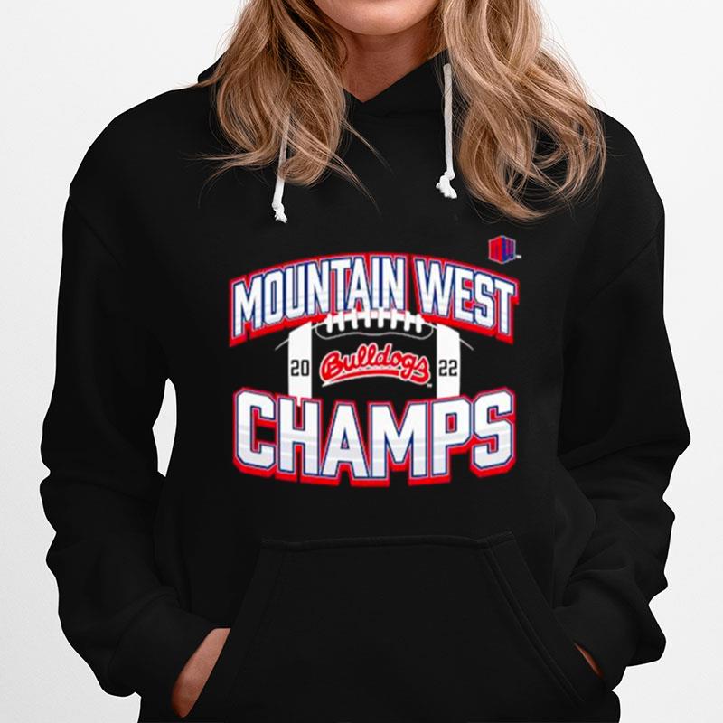 Black Fresno State Bulldogs 2022 Mountain West Football Conference Champions Hoodie