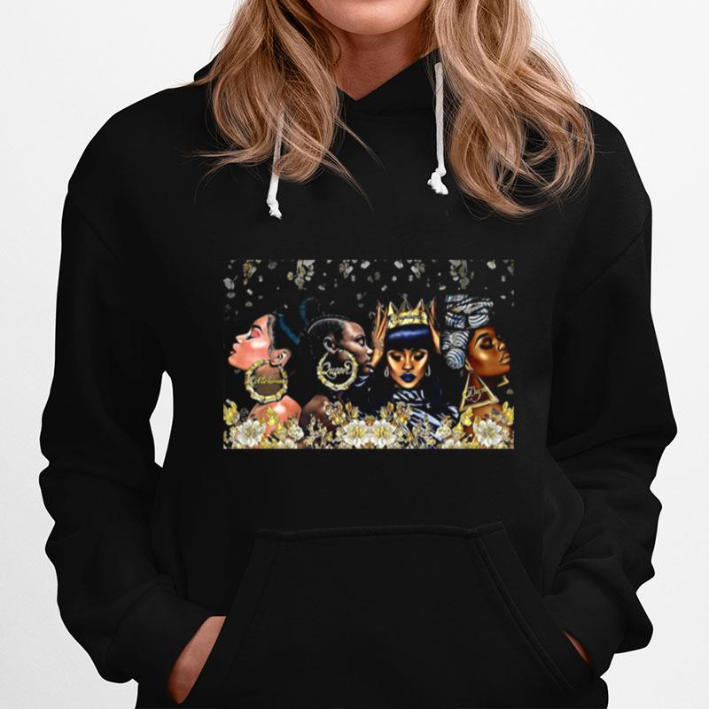 Black Woman Dope Poster Horizontal Hoodie