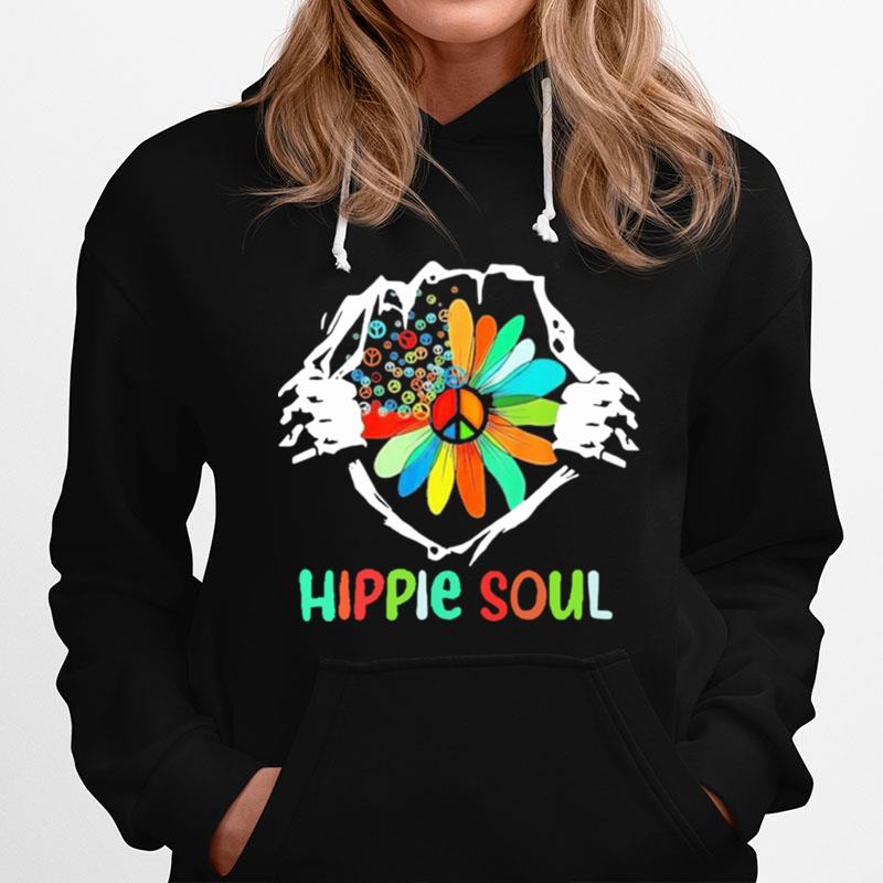 Blood Insides Hippie Soul Peace Flower Hoodie