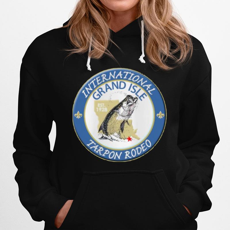 Blue Logo Tarpon Rodeo Grand Isle Hoodie