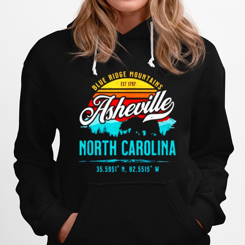 Blue Ridge Mountains Est 1797 Asheville North Carolina Hoodie