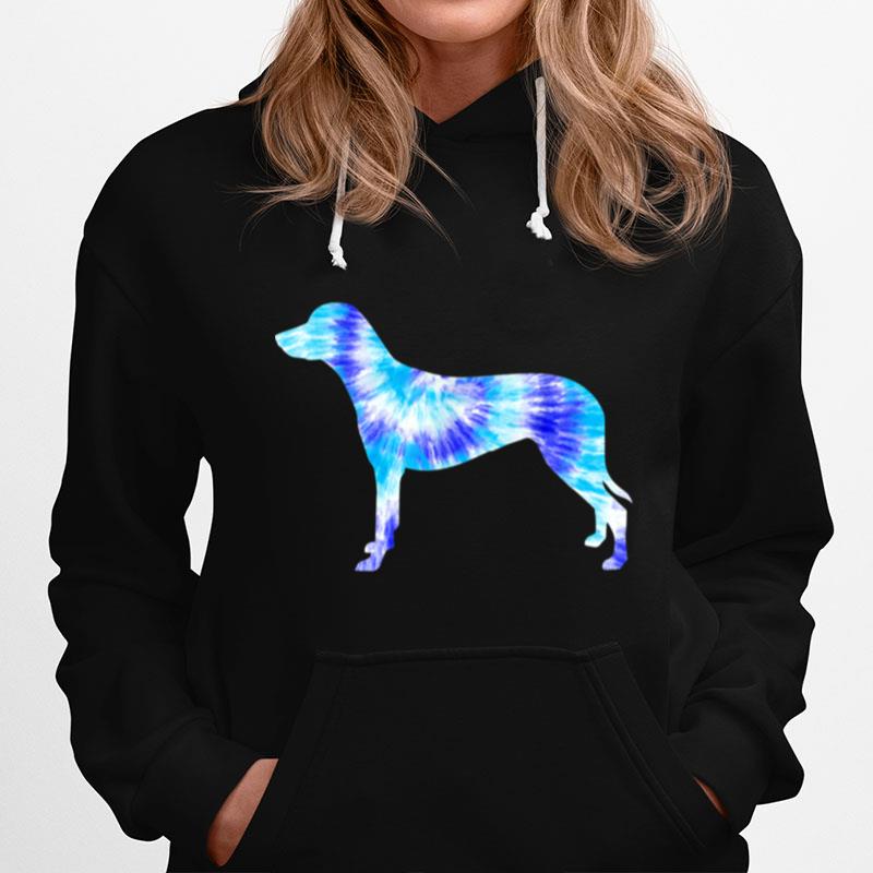 Blue Tie Dye Dalmatian Dog Lover Hippie Peace Animal Hoodie