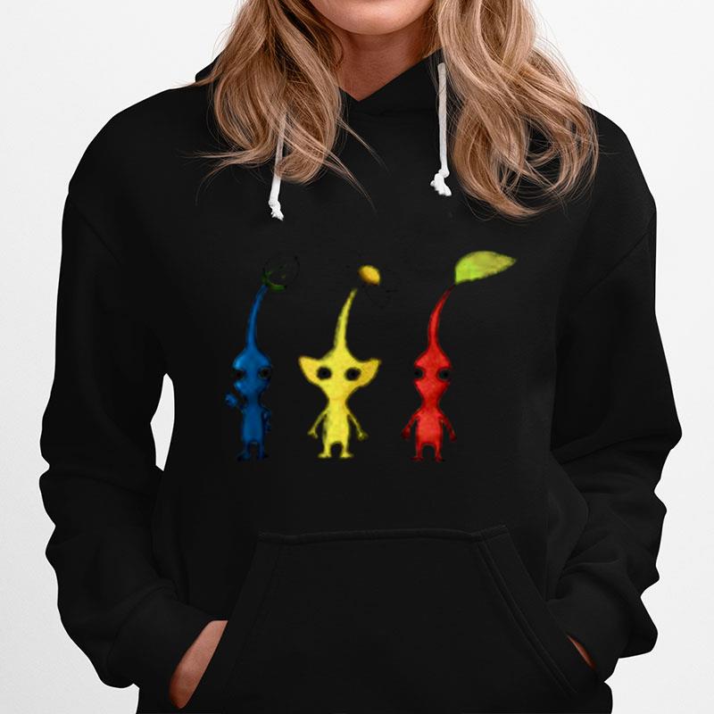 Blue Yellow And Red Pikmin Hoodie