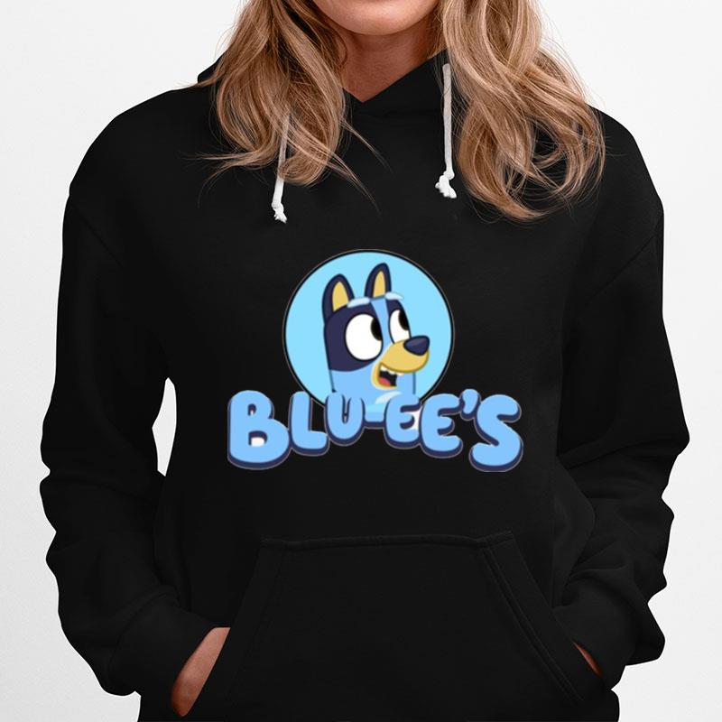 Bluees Bluey Logo Cartoon Hoodie