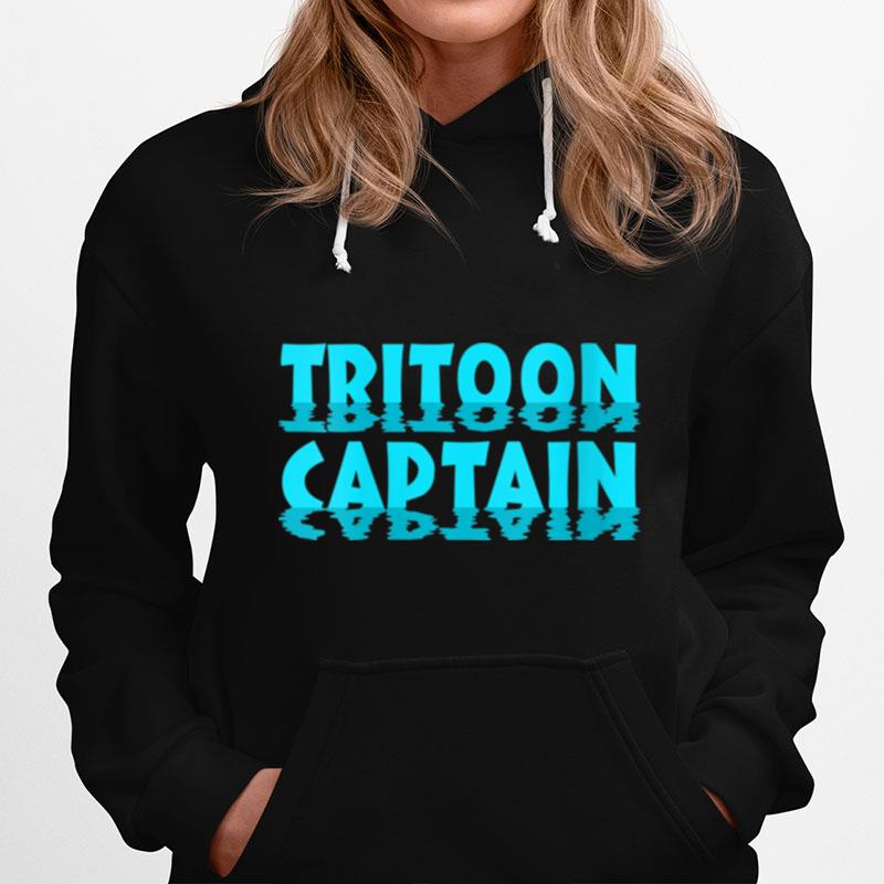 Boating Tritoon Captain Flatboat Life Pontoon Hoodie