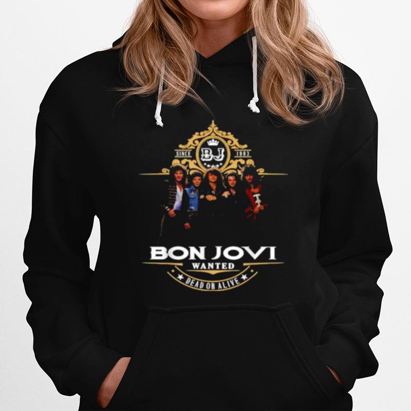 Bons Jovis Wanted Bead Or Alive 1983 Hoodie