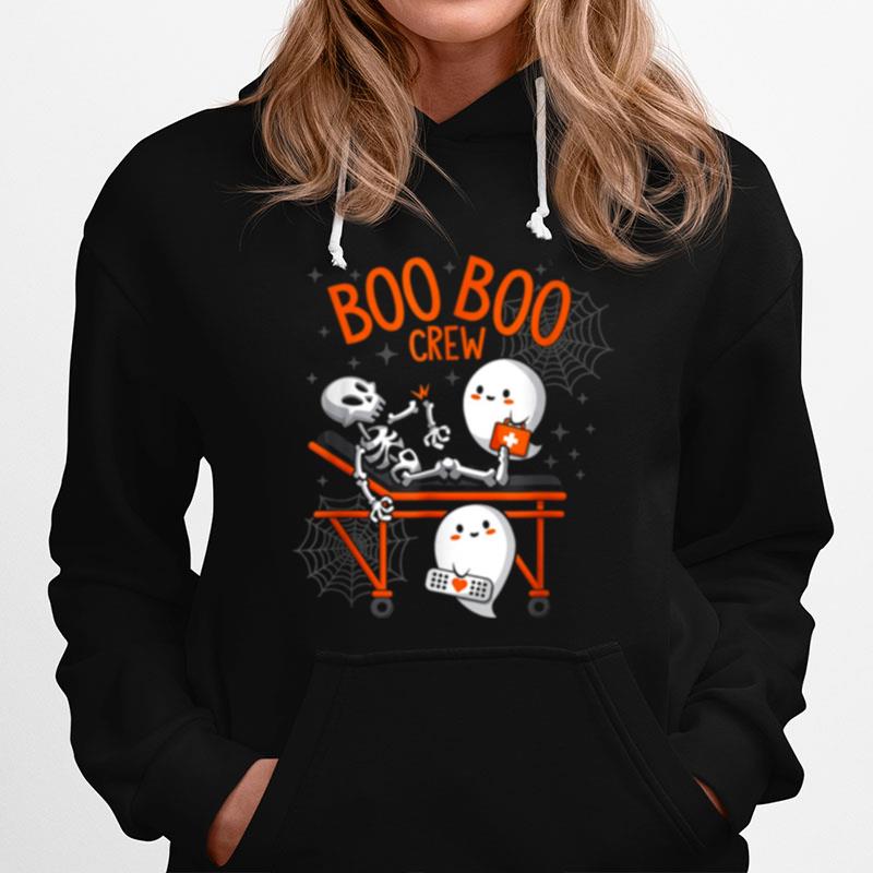 Boo Boo Crew Ghost Doctor Paramedic Emt Halloween Costume Hoodie