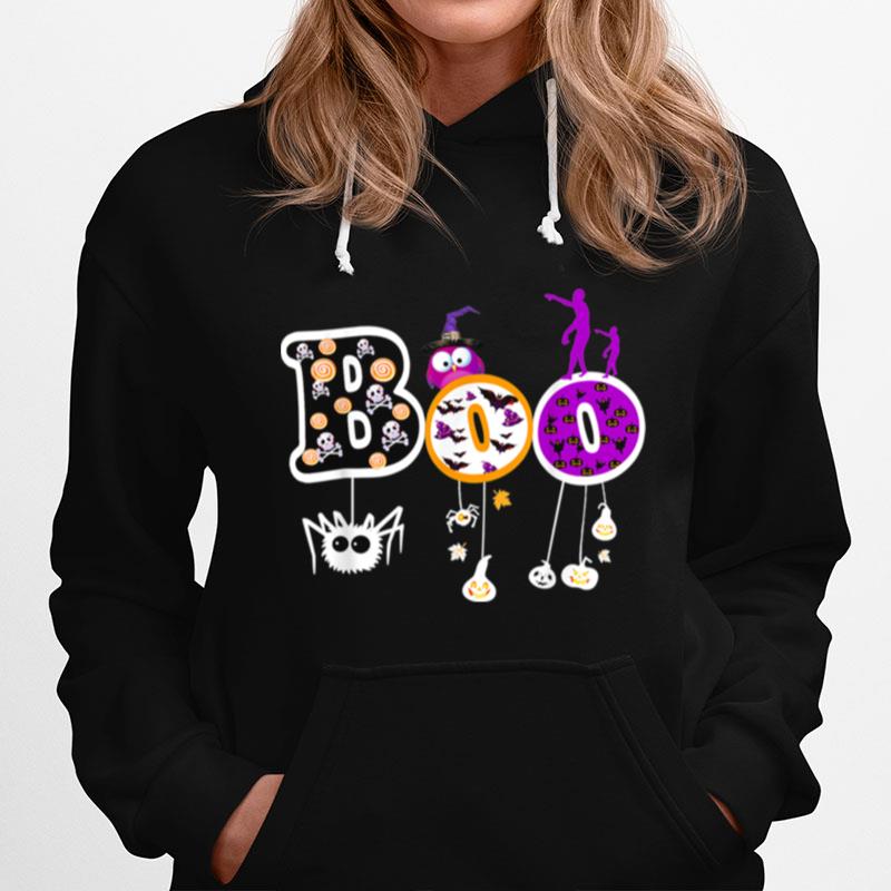 Boo Halloween Costume Spiders Ghosts Pumkin Zombie Hoodie