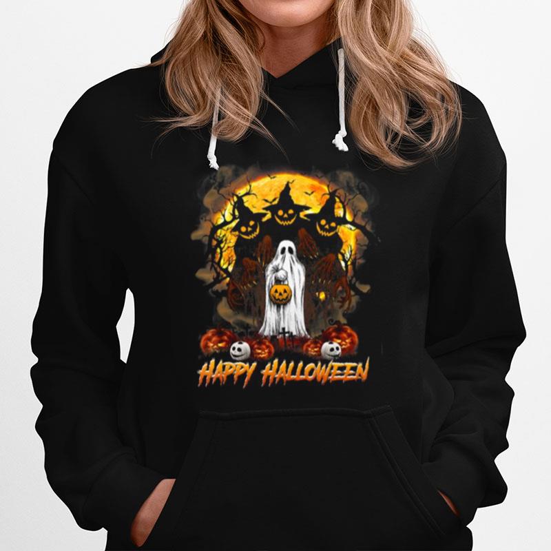 Boo Pumpkin Trick Or Treat Happy Halloween Hoodie