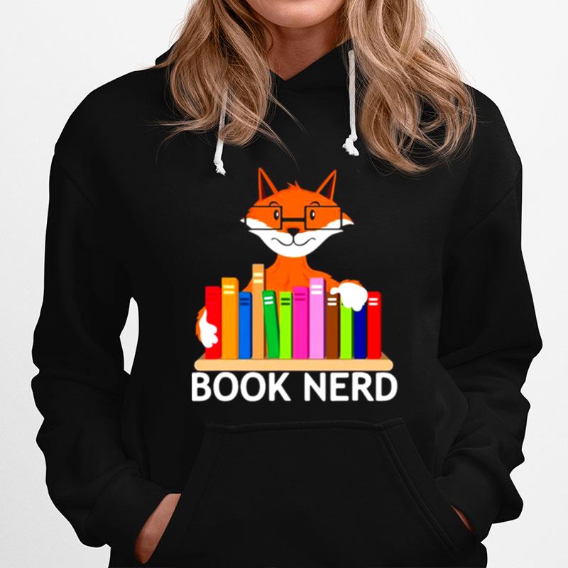 Book Nerd Reading Nerd Fox Funny And Cute Reader Geek Hoodie