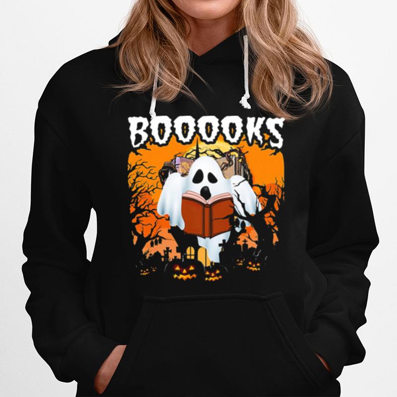 Booooks Ghost Halloween Hoodie