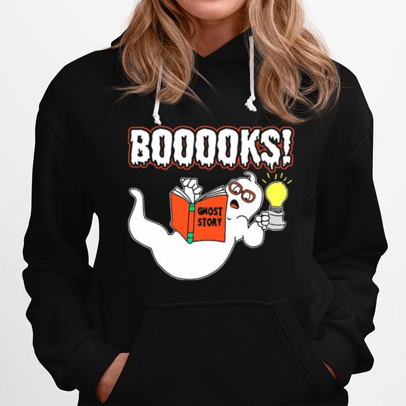Booooks Ghost Story Halloween Hoodie