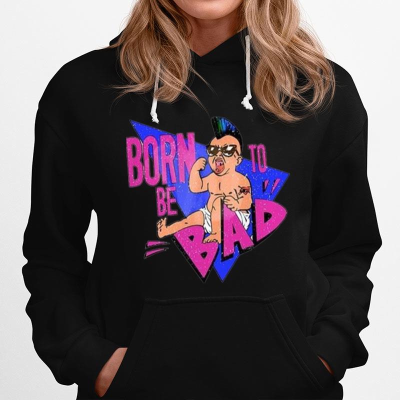 Born To Be Bad Twins 80S Punk Baby Hoodie
