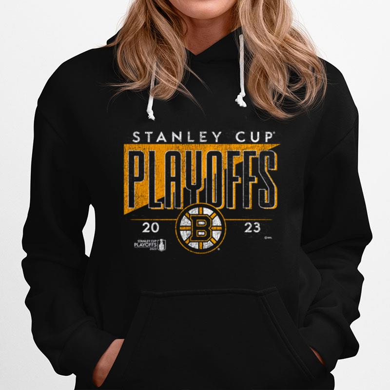 Boston Bruins 2023 Playoffs Crease Tee Hoodie