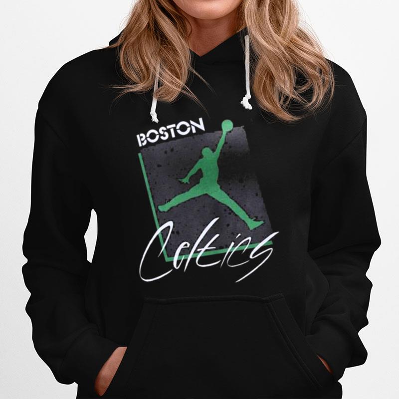 Boston Celtics Jordan Brand Courtside Max 90 Vintage Wash Statement Hoodie