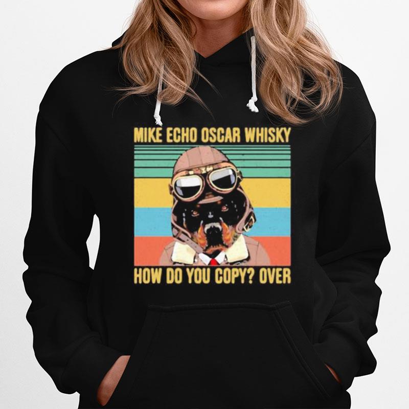 Boxer Mike Echo Oscar Whisky How Do You Copy Over Vintage Retro Hoodie