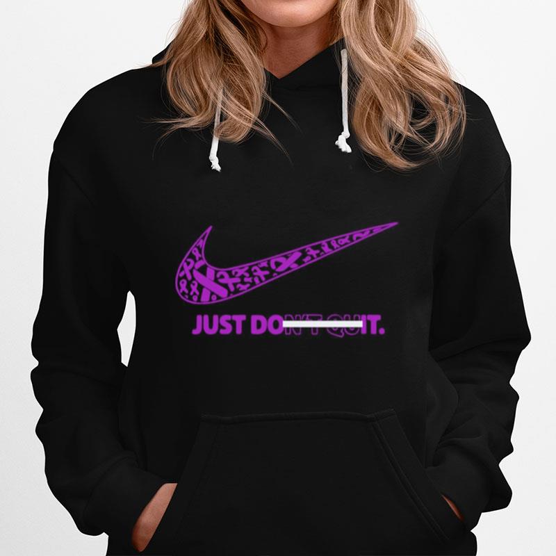 Breast Cancer Awareness Nike Just Dont Quit Hoodie